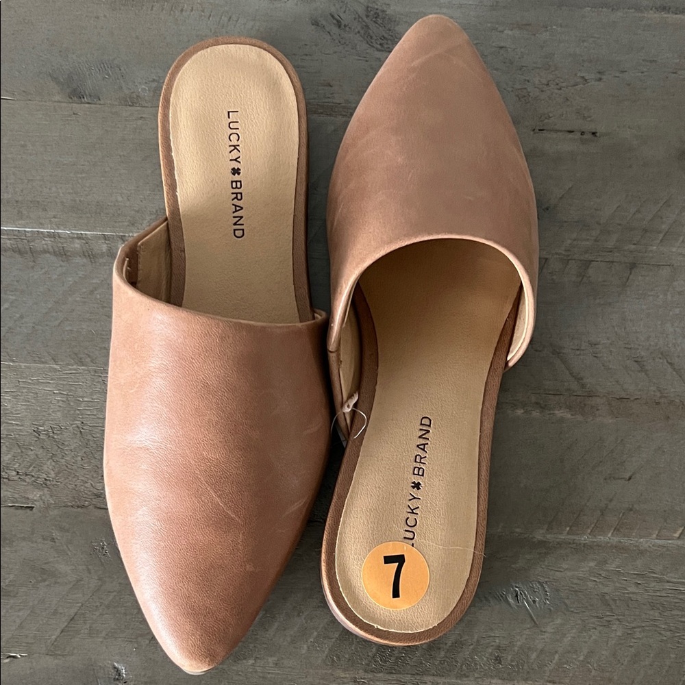 Lucky Brand Brown Women's Mules - Picture 3 of 3